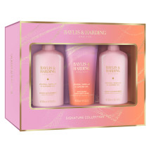 Luxury Essentials, set cadou cu parfum de jojoba, vanilie si ulei de migdale, BAYLIS & HARDING