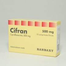 Cifran 500 mg, 10 comprimate filmate