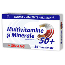 Zdrovit multivitamine si minerale 50+ cu ginseng x 56 capsule