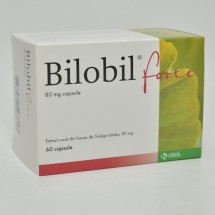 Bilobil forte 80mg, 6 blistere x 10 capsule