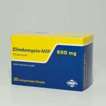 Clindamycin -Mip 600mg, 5 blistere x 6 comprimate filmate