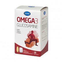 Omega-3 Glucosamina, Condroitina si Vitamina C LYSI, 30 doze