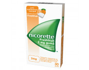 Nicorette Freshfruit 2 mg x 30 gume medicamentoase masticabile