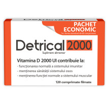 Zdrovit Detrical 2000 IU, 120 comprimate filmate