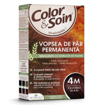 Vopsea de par castaniu acaju 4M, Color&Soin