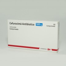 Cefuroxima Antibiotice 500mg, 1 blister x 10 comprimate