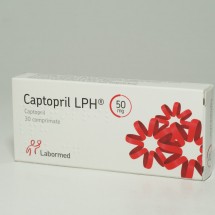 Captopril LPH (R) 50mg, 30 comprimate LBM
