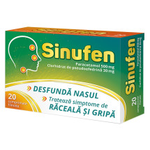 Sinufen 500 mg/30 mg X 20 comprimate filmate