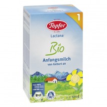 Topfer Bio 1 Lactana, 0+ luni X 600 g