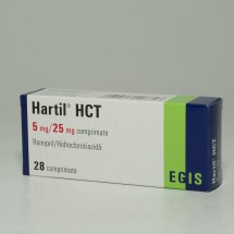 Hartil HCT 5mg/25mg, 2 blistere x 14 comprimate