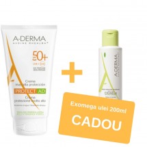 Aderma Sun Protect AD SPF 50+,150ML + Exomega ulei cadou