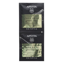 Apivita Express Masca argila verde curatare ten gras 2 X 8 ml