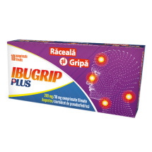 Ibugrip Plus 200 mg/30 mg x 10 comprimate filmate