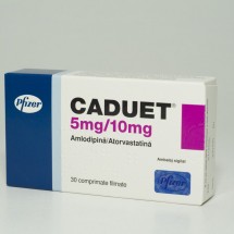 Caduet 5mg/10mg, 3 blistere x 10 comprimate filmate