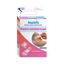 Plasturi rezistenti la apa combinati, 10 bucati, ASSISTA