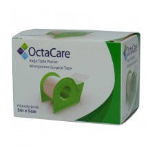 OctaCare - Banda adeziva pe suport microporos, cu dispozitiv de taiere,  5 m x 5 cm