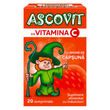 Ascovit 100 mg capsuni X 20 comprimate