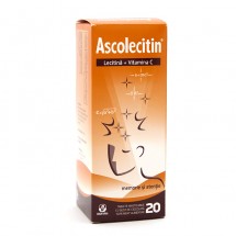 Ascolecitin - Supliment cu lecitina si vitamina C,  0,25 g  x 20 comprimate