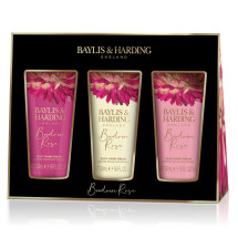 BAYLIS & HARDING Mini-delicii elegante pentru ingrijirea mainilor X 3 produse Boudoire Rose