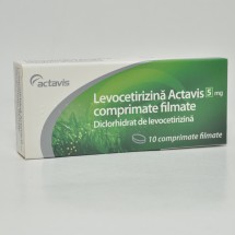 Levocetirizina Actavis 5mg, 10 comprimate filmate