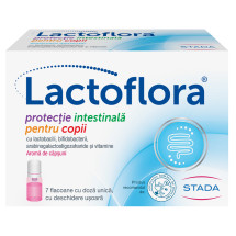 Lactoflora Protectie Intestinala pentru copii, 7 flacoane 7ml, WALMARK