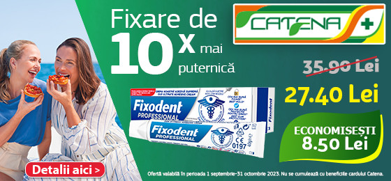 Fixare optima a protezei dentare cu Fixodent Professional