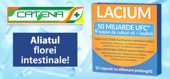 Lacium, aliatul florei intestinale! 