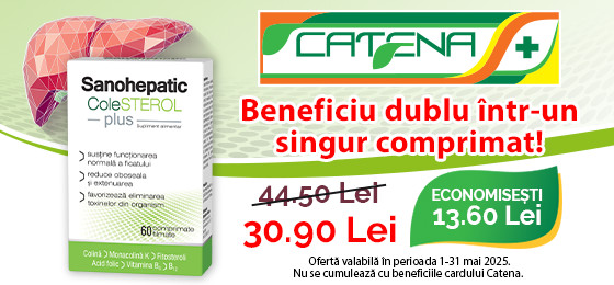 Sanohepatic colesterol plus sustine functionarea normala a ficatului