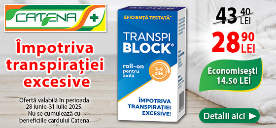 Transpiblock, un aliat de incredere impotriva transpiratiei excesive